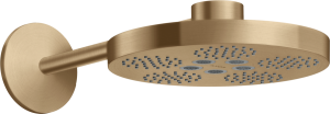 Dušo galva su laikikliu iš sienos AXOR One 280 2jet, šlifuotos bronzos spalvos (Brushed Bronze)