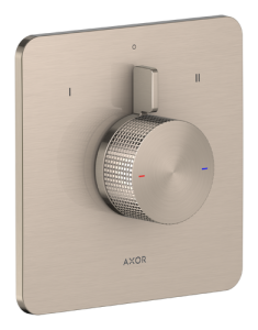 Dekoratyvinė dalis AXOR Citterio C potinkiniam maišytuvui, 2 funkcijų, šlifuoto nikelio spalvos (Brushed Nickel)