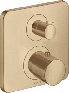 Dekoratyvinė dalis AXOR Citterio M potinkiniam termostatiniam maišytuvui, 2 funkcijų, šlifuotos bronzos spalvos (Brushed Bronze)