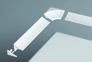 Apdailos juostos kampinių ir užbaigimo dalių rinkinys 11 mm