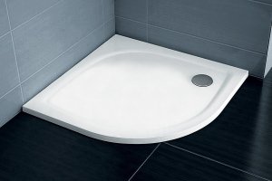 Dušo padėklas Ravak Galaxy Elipso Pro-80 Flat, baltos spalvos