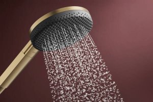 Rankinė dušo galva HANSGROHE Raindance Alive Select S 125, 3 srovių, spalva - šlifuotos bronzos (brushed bronze)