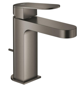Praustuvo maišytuvas GROHE Plus S dydis, su dugno vožtuvu, matinės grafito spalvos  (Brushed hard graphite)