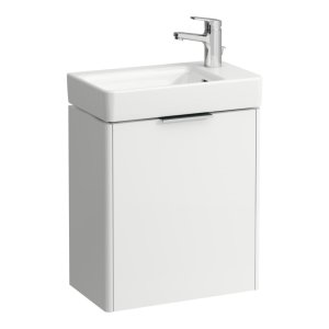 Spintelė praustuvui Laufen BASE 460x265x530 mm, 1 durelės (lankstai dešinėje), praustuvui 815954, spalva- balta matinė
