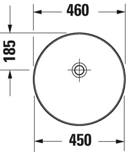 Dubuo Vitrium 46cm, baltas satinas