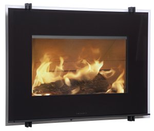 Plieninis židinio ugniakuras HWAM I 30/55 (841x619x470); 7kW