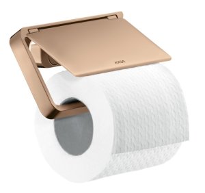 Tualetinio popieriaus laikiklis AXOR Universal Softsquare, poliruoto raudono aukso spalva (Polished Red Gold)