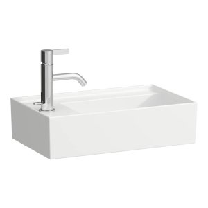 Praustuvas Laufen KARTELL 460x280x120 mm, su 1 anga maišytuvui kairėje, be perlajos