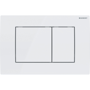 Vandens nuleidimo mygtukas Geberit Delta20 Square baltas/baltas