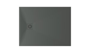 Dušo padėklas LETTERA 90x120 akmens masės, tekstūruotu ir matiniu paviršiumi. Komplekte dušo padėklo spalvos sifono dangtelis. Spalva TEXTURED GREY