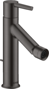 Bidė maišytuvas AXOR Starck su svirtiniu (pop-up) dugno vožtuvu, šlifuoto juodo chromo spalvos (Brushed Black Chrome)