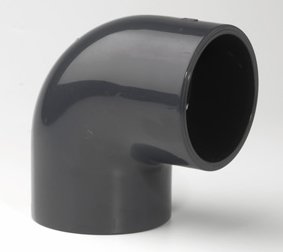 Klijuojama PVC-U alkūnė 90° dn160