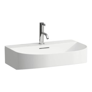 Praustuvas Laufen SONAR 600x420x145 mm, su 1 anga maišytuvui viduryje, be persipylimo