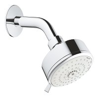 Dušo galvutė GROHE New Tempesta iš sienos su alkūne, 3 srovių