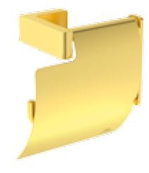 Laikiklis WC popieriaus Ideal Standard Conca, su dangteliu,spalva -  Brushed Gold