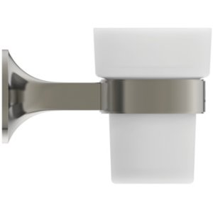 Dantų šepetėlių laikiklis su stikline Ideal Standard La Dolce Vita, spalva-Silver Storm