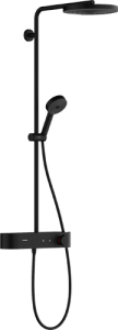 Termostatinė dušo sistema HANSGROHE Pulsify S 260, 1 srovės, spalva - juoda matinė (matt black)