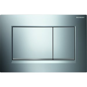 Vandens nuleidimo mygtukas Geberit Sigma20 Square, chromas/matinis chromas