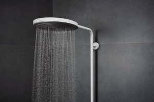 Termostatinė dušo sistema HANSGROHE Pulsify S Puro 260, 1 srovės, spalva - balta matinė (matt white)