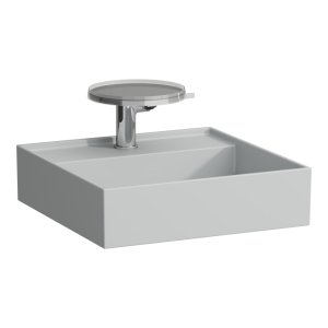 Praustuvas Laufen KARTELL 460x460x120 mm, be angos maišytuvui, be perlajos, spalva - pilka matinė