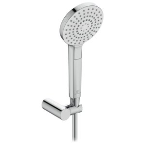 Komplektas rankinio dušo IdealRain Evo, 3 dalių: 1750mm IdealFlex dušo žarna, rankinė dušo galva 110mm (3 srovių), reguliuojamas laikiklis