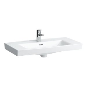 Praustuvas Laufen PRO N 800x420x70 mm, su 1 anga maišytuvui viduryje, spalva - balta LCC (LAUFEN Clean Coat)