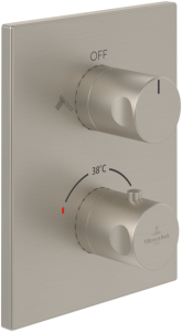 Dalis virštinkinė maišytuvo dušo termostatinio 2pad. Brushed nickel