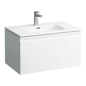 Spintelė su praustuvu Laufen PRO S 800x500x460 mm, 1 stalčius, spintelės spalva - grafito