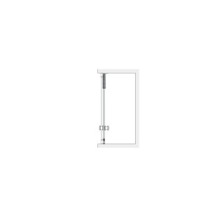 Dušo durys nišoms Brasta Glass IEVA 697-703x2000 pilkas stiklas
