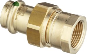 Sujungimas išardomas presuojamas 18x1/2 vidiniu sriegiu varinis