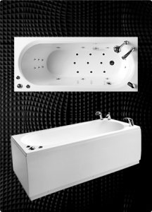 Vonia BALTECO Modul 149 x 70 cm su apdaila E1 / E3 be masažo S1