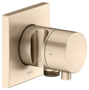 Dekoratyvinė dalis IXMO 2 padėčių diverterio, stop, laikiklis, pajungimas, kvadratinė apdaila, brushed bronze