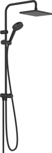 Dušo sistema HANSGROHE Vernis Shape 230 Reno, 1 srovės, spalva - juoda matinė (matt black)