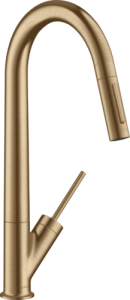 Plautuvės maišytuvas AXOR Starck 270 su ištraukiama galvute, šlifuotos bronzos spalvos (Brushed Bronze)