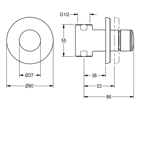Paspaudžiamas ventilis dušui F3SV2003