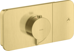 Dekoratyvinė dalis AXOR One, potinkiniam termostatiniam maišytuvui, 1 funkcijos, šlifuoto žalvario spalvos (Brushed Brass)