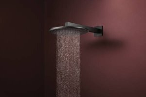 Dušo galva HANSGROHE Raindance Alive S 300, 1 srovės, spalva - šlifuoto juodo chromo (brushed black chrome)