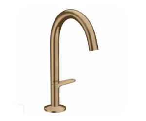 Praustuvo maišytuvas AXOR One Select 170 su paspaudžiamu (push-open) dugno vožtuvu, šlifuotos bronzos spalvos (Brushed Bronze)