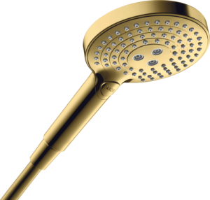 Rankinė dušo galva AXOR ShowerSolutions 120 3jet, poliruoto aukso spalvos (Polished Gold Optic)