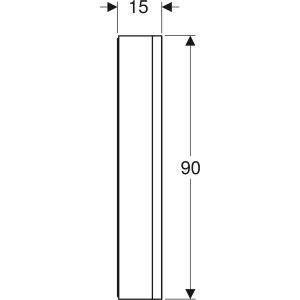 Geberit One veidrodinė spintelė 120x90x15 cm, su apšvietimu, baltos spalvos