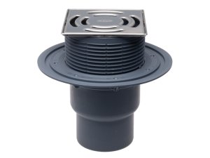 Trapas terasoms su neužšąlančiu sifonu, vertikalus DN75/110 145x145mm/138x138mm