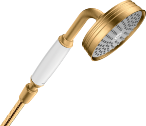 Rankinė dušo galva AXOR Montreux 100 1jet, šlifuoto žalvario spalvos (Brushed Brass)