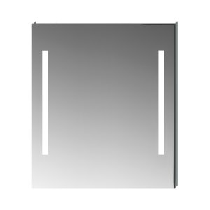 Veidrodis Jika CLEAR 700x50x810 mm, su 2 integruotais vertikaliais LED šviestuvais