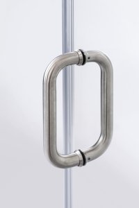 Dušo kabina Brasta Glass VAIVA 100x100x2000 rudas stiklas