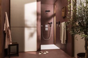 Dušo komplektas HANSGROHE Raindance Alive Select S 125, 3 srovių, EcoSmart, su 1,6 m dušo žarna, spalva - chromas
