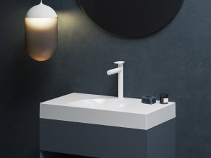 Praustuvo maišytuvas Ravak Spring SG014.00, 255 mm, baltos matinės spalvos