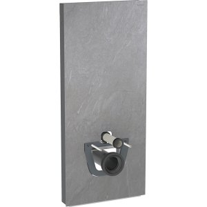 Pakabinamo unitazo montavimo modulis Geberit Monolith 114 cm, keramika skalūnas/juodas chromas
