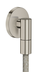 Potinkinė dušo žarnos jungtis AXOR Wall outlet Fine, blizgaus nerūdijančio plieno spalvos (Stainless steel optic)