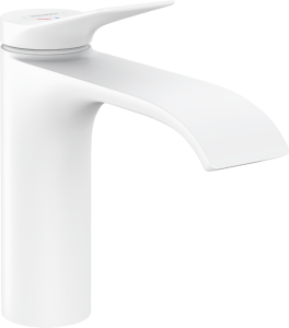 Praustuvo maišytuvas HANSGROHE Vivenis 110 CoolStart, su dugno vožtuvu, spalva - balta matinė (matt white)