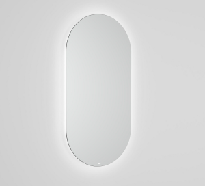 Veidrodis Roca LUNA, matmenys: 450x30x900mm, ovalus, su perimetro LED apšvietimu